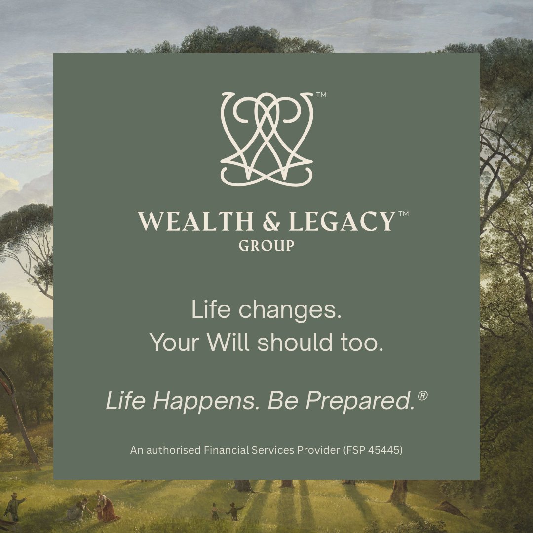 Radio702's tweet photo. Your life evolves. Your Will should too.

Married? Kids? Started a business? Divorced? Time to update.

Parents are required to appoint a guardian for their minor children in their Wills.

Visit https://t.co/6ErS09WhOR to secure your legacy.

@WealthLegacyCo (FSP 45445)

#LifeHappensBePrepared
#Sponsored