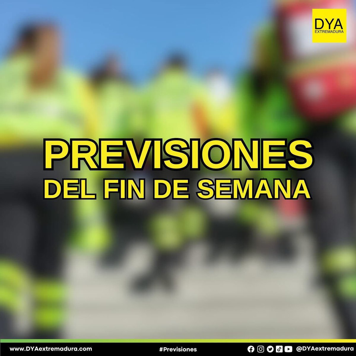 #Previsiones | 📅 Nos aproximamos a un nuevo fin de semana repleto de #preventivosDYA:
facebook.com/share/p/1A13fq…