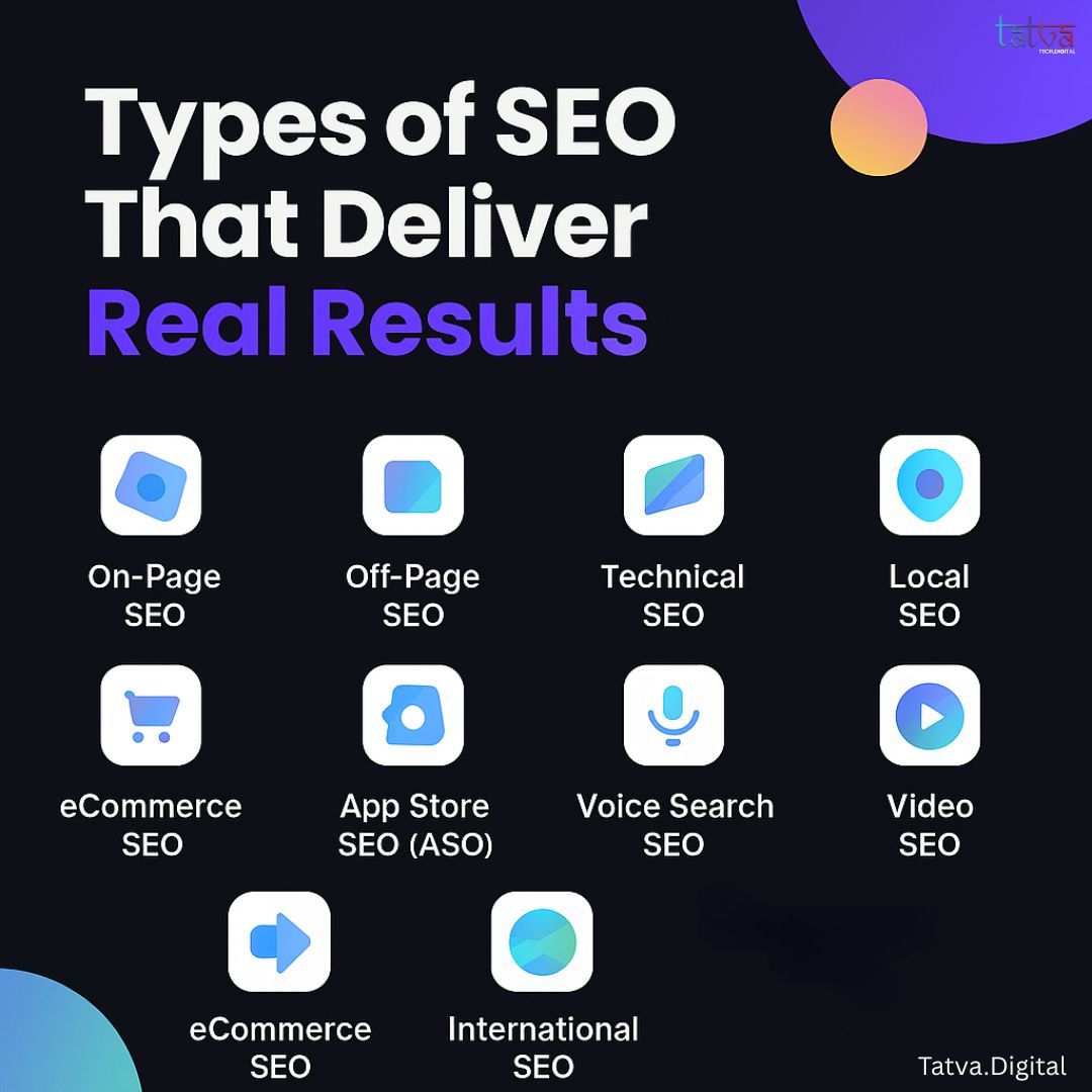 tatvatechdigi's tweet image. 🔹 Types of SEO That Deliver Real Results 🚀
.
#seotypes #seo #Tatvatechdigital #digitalmarketing #seotips #new #Trending