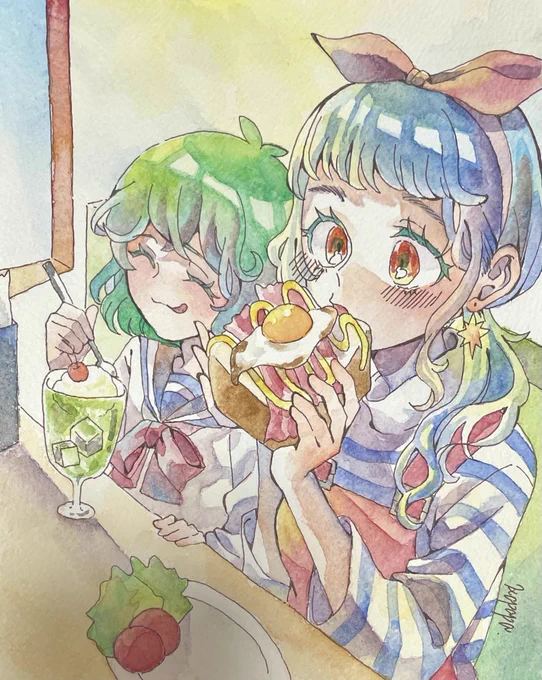 絵をしばらく出せてなかったので、入院中に描いてた創作絵一部!