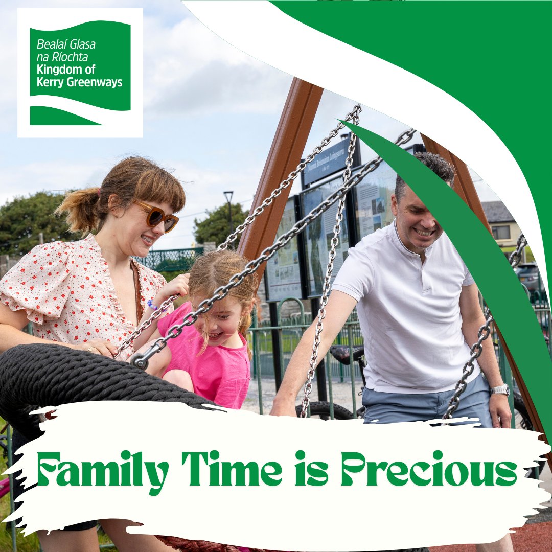 greenways_kerry's tweet image. 👨‍👩‍👧‍👦 Family time = precious time 💛
On the #KingdomOfKerryGreenways everyone’s welcome — little legs, big kids &amp;amp; grandparents alike. 🚲🌿
Make memories side by side in Kerry’s great outdoors. ✨
#ExploreTogether #WildAtlanticWay