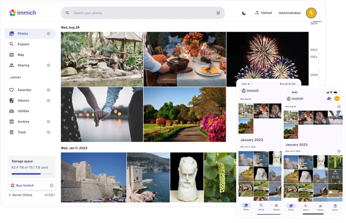 Tired of Google owning your photos? 📸

Meet Immich → The self-hosted Google Photos alternative.

Private. Affordable. Yours.

Runs on PikaPods for only ~$5.50/month (pikapods.com) 

#Privacy #SelfHosting
#PikaPods #Immich #Privacy #SelfHosting