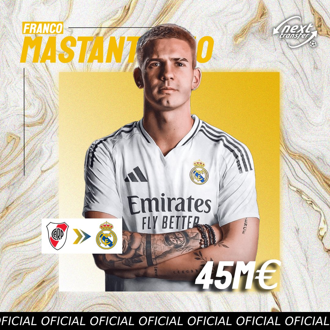 nexttransfer's tweet photo. ⚪️ Mercado del Real Madrid 2025:

🇦🇷 Franco Mastantuono (45M€) 
🏴󠁧󠁢󠁥󠁮󠁧󠁿 Trent Alexander-Arnold (10M€) 
🇪🇸 Dean Huijsen (62.5M€) 
🇪🇸 Álvaro Carreras (50M)

El Real Madrid a sumador 4 incorporaciones que suman 167.5M€, mientras han vendido a 6 jugadores por 2M€.

#RealMadrid https://t.co/01SR3sYBHO