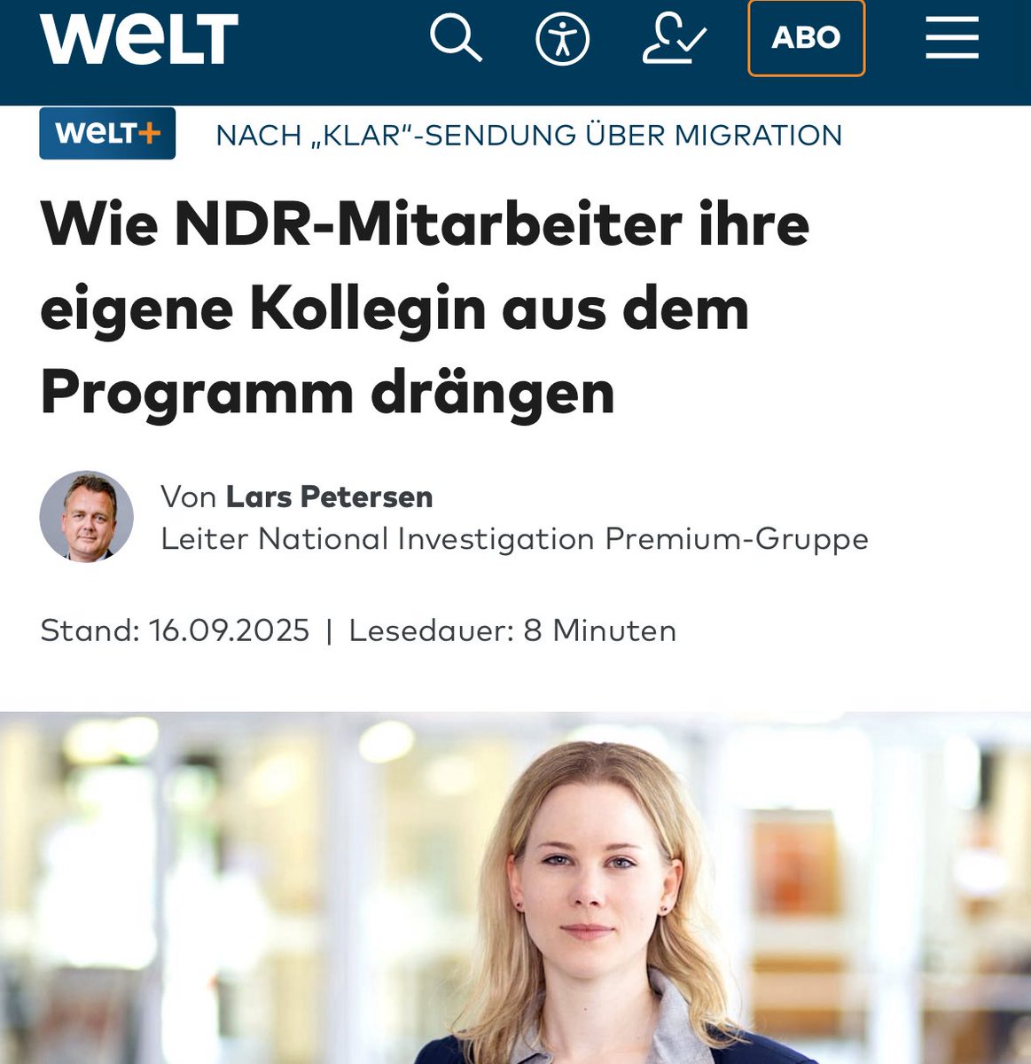 Zu <a href="/juliaruhs/">Julia Ruhs</a> fällt mir ein kürzlich verwendetes Zitat von Britta Hasselmann ein: „Immer wieder dasselbe Muster: Hochqualifizierte Frauen werden massiv kritisiert und ihre Kompetenzen infrage gestellt. (..) So kann man mit Frauen in dieser Republik nicht umgehen.“ Oder gilt das