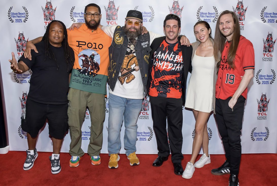 Opening Night shenanigans at Hollywood’s TCL <a href="/ChineseTheatres/">TCL Chinese Theatres</a> for the Tinseltown premiere of our making-of documentary, “Blood, Sweat, Tears… and MORE BLOOD: The Making of Cannibal Comedian,” an official selection of <a href="/SILICONBEACHff/">Silicon Beach Film Festival</a>! <a href="/CannibalComic/">Cannibal Comedian movie</a>