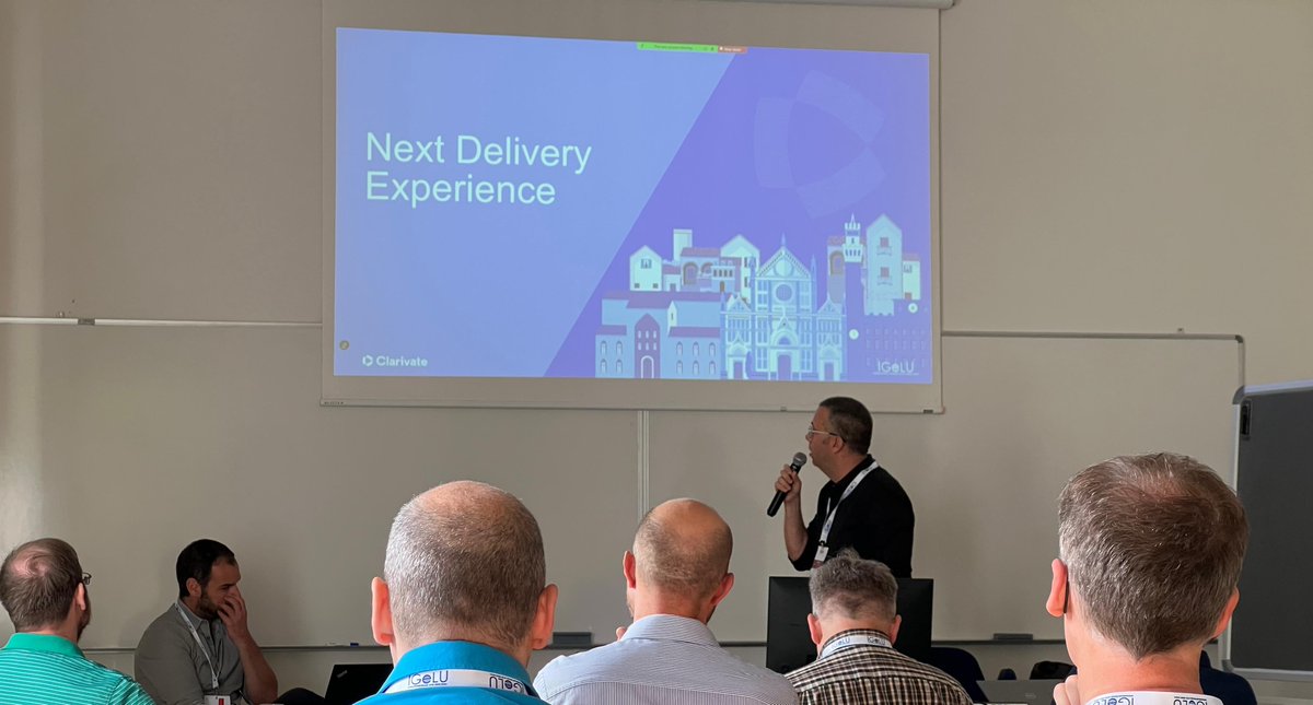 ExLibrisGroup's tweet image. Day 3 at #IGeLU2025 kicked off with Alma Specto.
Shmuel Ohayon, Director, Product Management, showed how AI boosts discovery & exhibitions, while Specto Preservation ensures long-term digital sustainability.👏
#DigitalCollections #LibraryTech #InnovationInLibraries