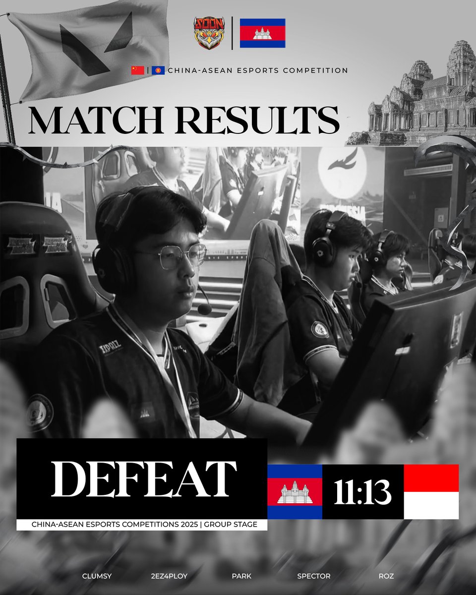 Not again... 
We came up short in the second matchup against Team Indonesia.

#CAEC2025 #Valorant #ValorantEsports