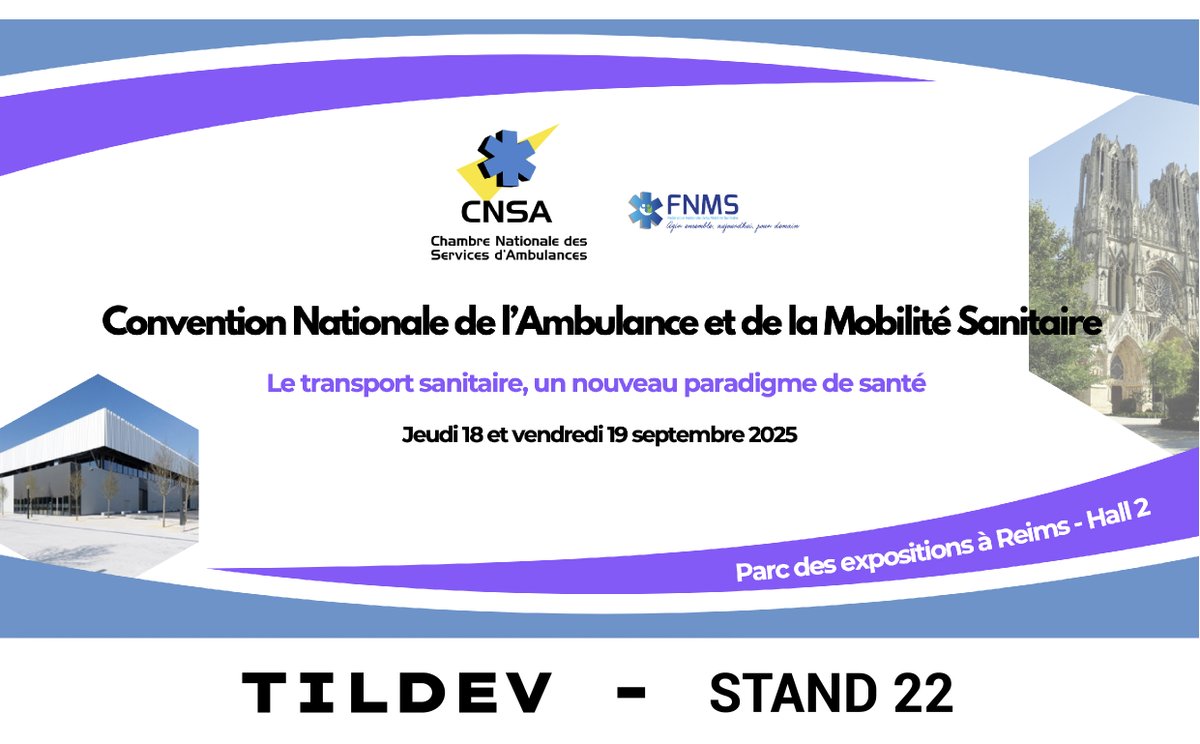 syopelife's tweet photo. 🚨 J-1 ! 🚨
Demain, retrouvez-nous à la 6ᵉ Convention Nationale de l’Ambulance et de la Mobilité Sanitaire à Reims 🚑
📍 Stand 22 – Hall 2
👉 Nouveautés, démos & échanges avec nos équipes !
#ambulancier #ambulances #CNSA #FNMS #Syopé #TILDEV @CNSAambulances https://t.co/lnIigMLyao
