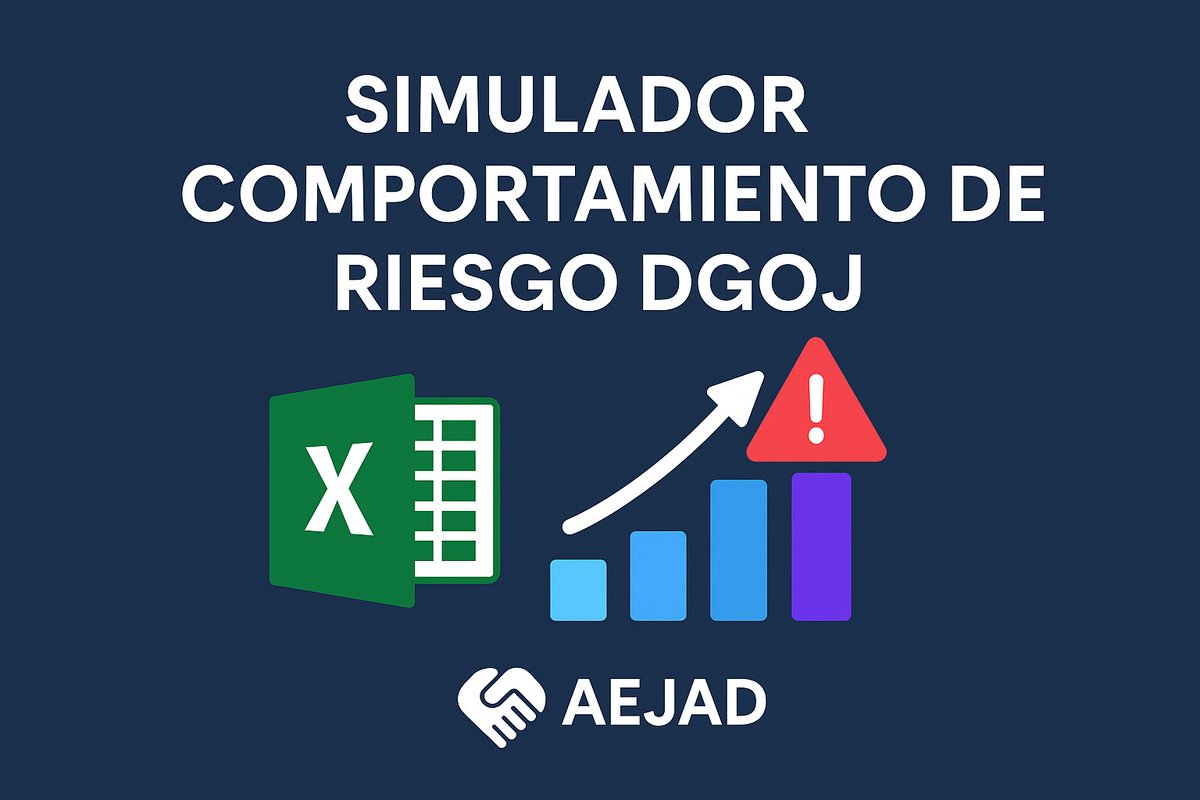 📢 Desde AEJAD hemos analizado el mecanismo de detección de comportamientos de riesgo de la DGOJ.

👉 Publicamos un artículo con nuestras primeras impresiones y un simulador en Excel para comprobar cómo funciona:

🔗 aejad.es/simulador-comp…

#JuegoResponsable #DGOJ #AEJAD