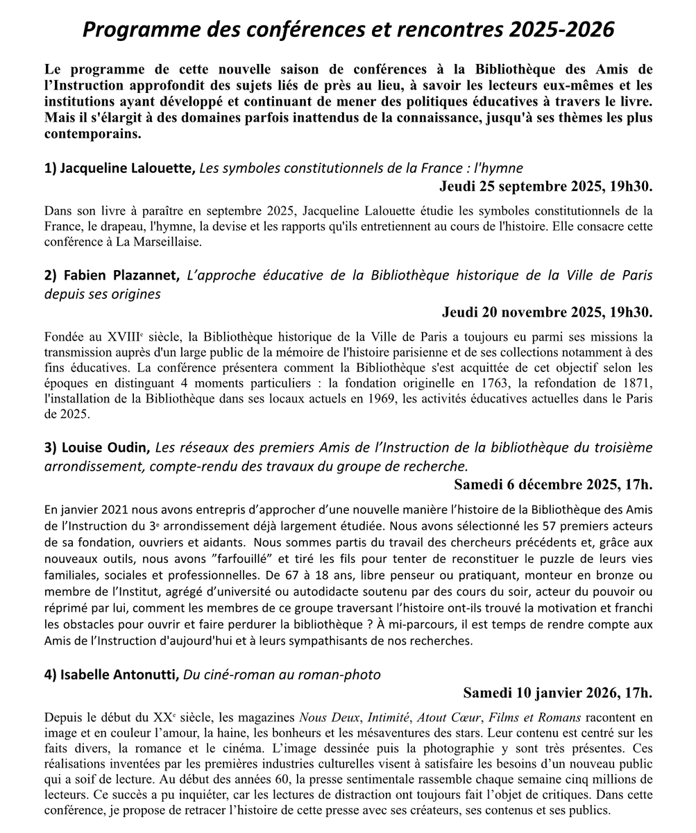 Bibliothèque des Amis de l’Instruction tweet media