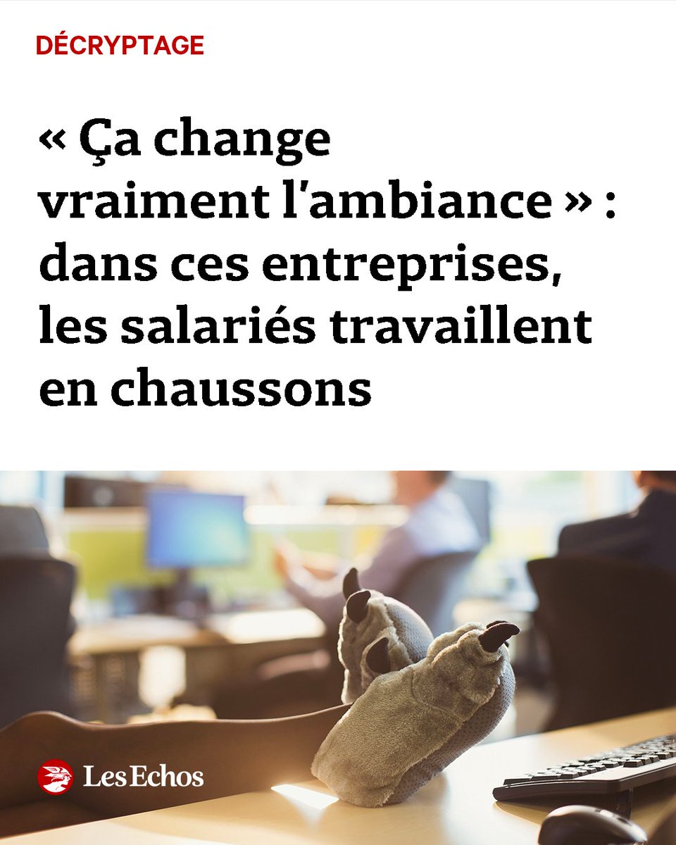 🤭 « On ressent moins les différents niveaux hiérarchiques quand on se promène en pantoufles ! » ➡️ trib.al/l7Rsv8X