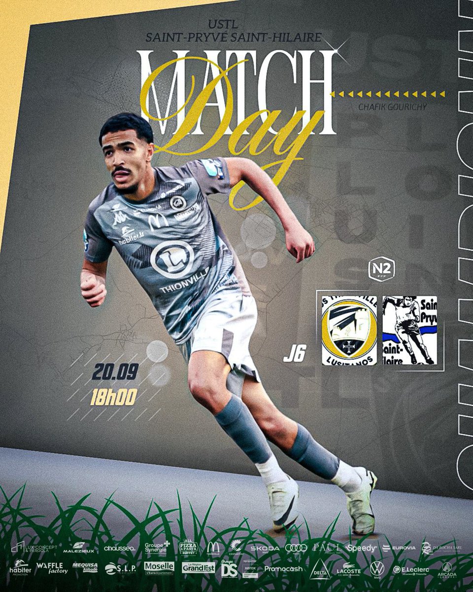 #USTLSPSH

Le premier grand choc de la saison est là !

📅 Samedi 20 septembre
⚽️ National 2 - J6
⏱️ 18h00
🏟 Stade de Guentrange

Nos joueurs ont besoin de VOUS, de votre énergie et de vos voix pour aller chercher la victoire  !

🎟 Réservez dès maintenant vos places sur