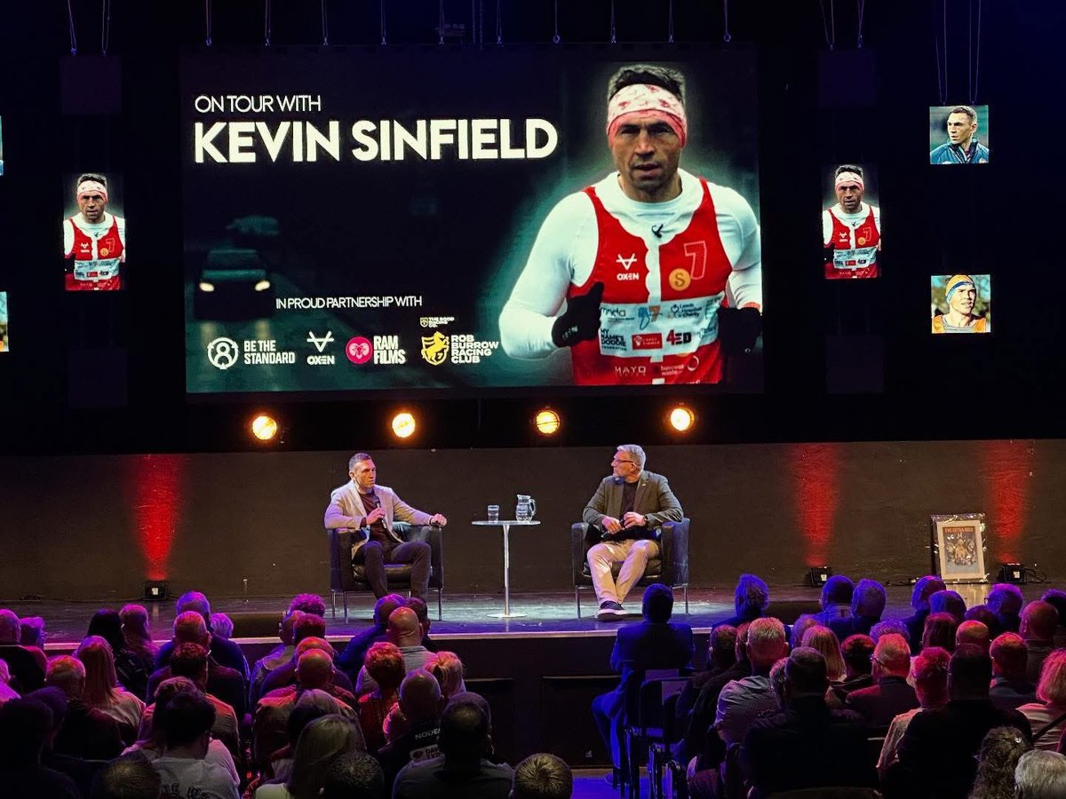 RLBarrieMc10's tweet photo. Kevin Sinfield spoke at The Edge in Wigan last night ๐
Fantastic reception & wonderful atmosphere with so many of our Rugby League friends
๐
Sep 20 โ Keighley
๐
Sep 25 โ Gateshead
๐
Sep 26 โ Northampton
๐๏ธ https://t.co/uUqf77pRVy
#KevinSinfield #SpeakingTour https://t.co/CHBBzLUjjI