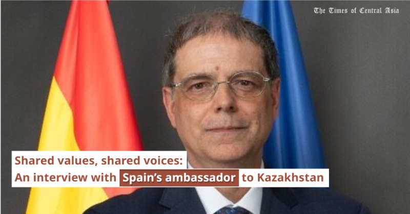 thetimesoca's tweet photo. In this interview, Spain’s Ambassador to Kazakhstan, Luis Martínez Montes, reflects on cultural ties, education, and shared values between the two nations. He also discusses upcoming projects - from a Netflix co-production to a new Atlético de Madrid academy in Almaty.
