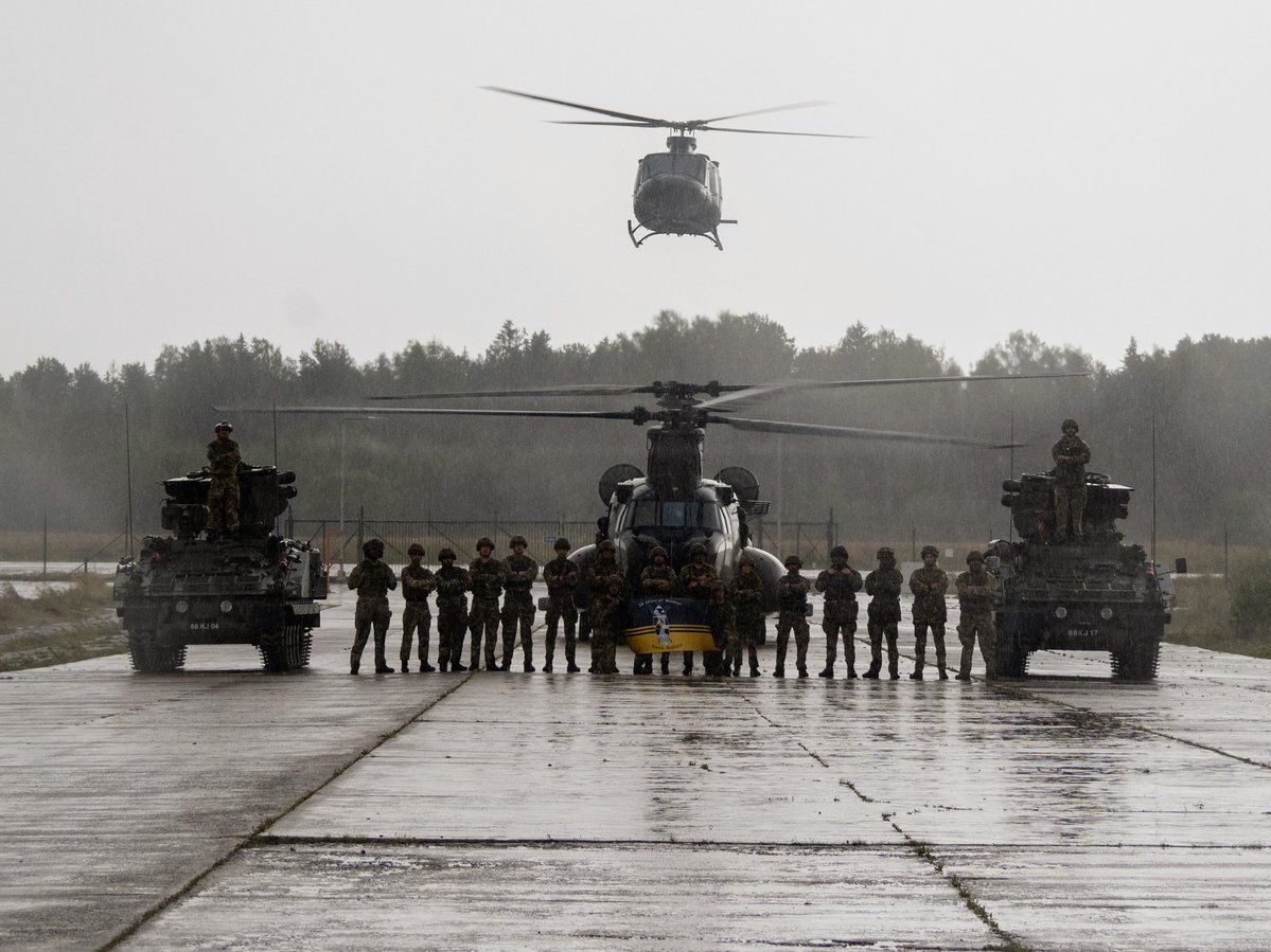 NATO Battlegroup Estonia (@natobgest) on Twitter photo Bet you wish your group photos were this cool
#NATO #WeAreNATO #StrongerTogether #estonia #britisharmy #armeefrancaise #kaitsevagi #helicopter #airdefense <a href="/DefenceOps/">Defence Operations 🇬🇧</a> <a href="/FrForcesEstonia/">French Forces in Estonia</a> <a href="/hqmncne/">HQ Multinational Corps Northeast</a> <a href="/Kaitsevagi/">Estonian Defence Forces | Eesti Kaitsevägi</a> <a href="/NATOMNBLatvia/">NATO Multinational Brigade Latvia</a> Bet you wish your group photos were this cool
#NATO #WeAreNATO #StrongerTogether #estonia #britisharmy #armeefrancaise #kaitsevagi #helicopter #airdefense <a href="/DefenceOps/">Defence Operations 🇬🇧</a> <a href="/FrForcesEstonia/">French Forces in Estonia</a> <a href="/hqmncne/">HQ Multinational Corps Northeast</a> <a href="/Kaitsevagi/">Estonian Defence Forces | Eesti Kaitsevägi</a> <a href="/NATOMNBLatvia/">NATO Multinational Brigade Latvia</a>