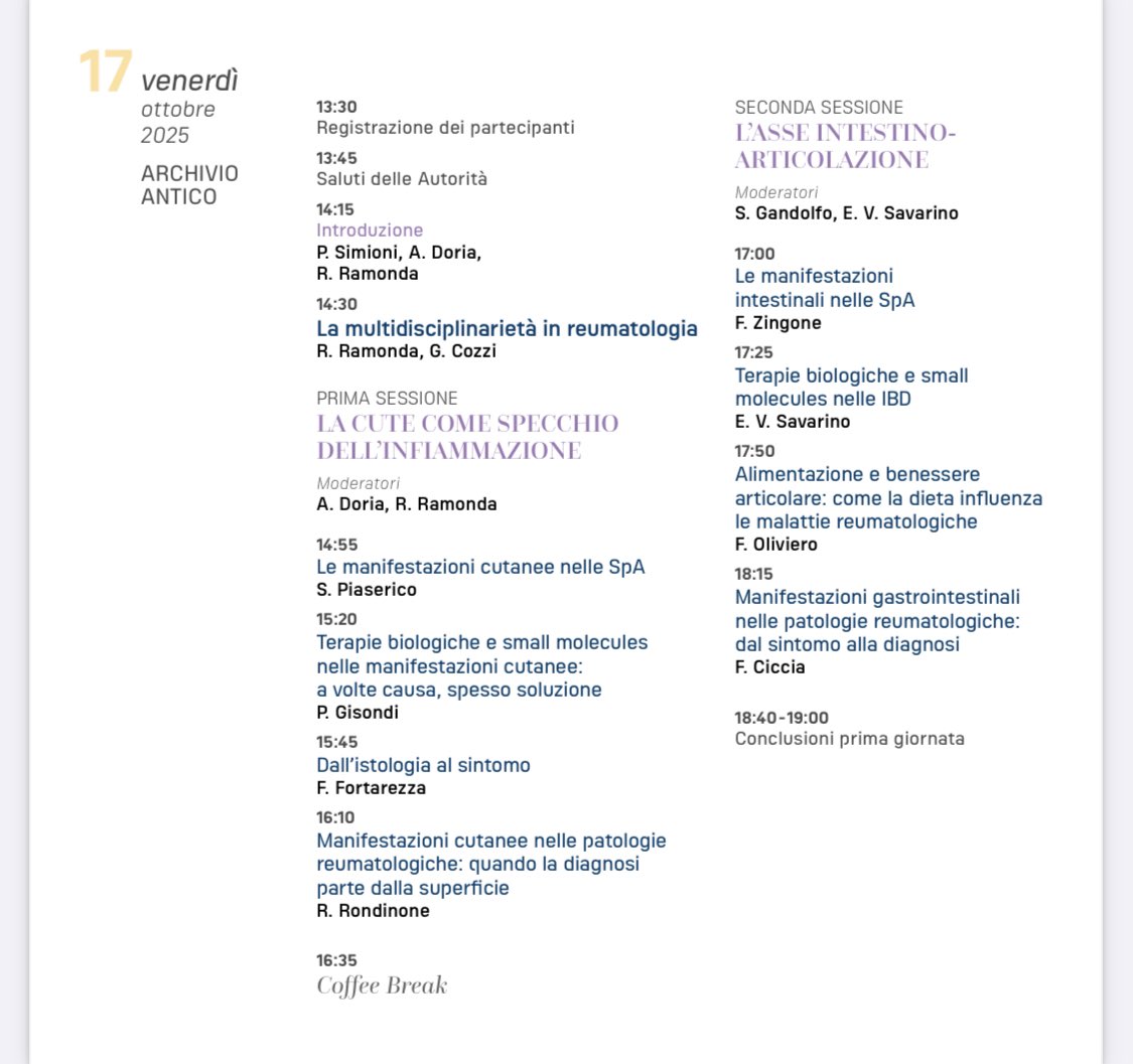 Rheumatology Unit - DIMED, University of Padova tweet media