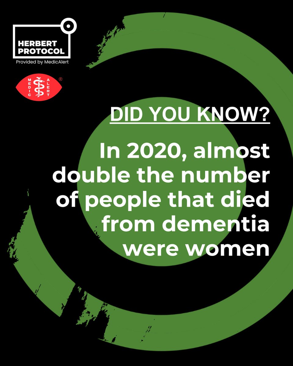HerbertProtocol's tweet image. Double the number of fatalities due to dementia were women in 2020!
#dementia #herbertprotocol