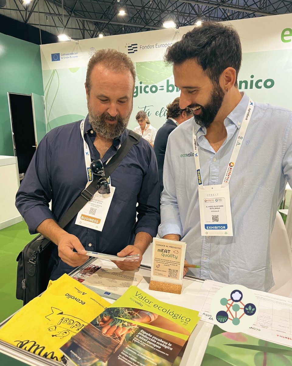 OrgClimateNET's tweet image. ✨ Our partners @Ecovalia attended Auténtica Premium Food to showcase the 🌱 OrganicClimateNET project—driving sustainability, innovation &amp;amp; collaboration in the organic sector.

👉 Learn more: organicclimatenet.eu

#Organic #OrganicFarming #ClimateFarming #Events