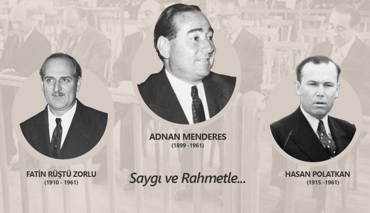 Zannetmeyin #AdnanMenderes ve arkadaşlarını idam eden, #AbdülhamidHan'ı tahttan indiren  zihniyet yok oldu, ilk fırsatta harekete geçmeyi bekliyorlar, lakin şunu herkes iyi bilsin, Aziz Milletimiz bunlara asla fırsat vermeyecektir. Saygı ve Rahmetle, Unutmadık.🇹🇷