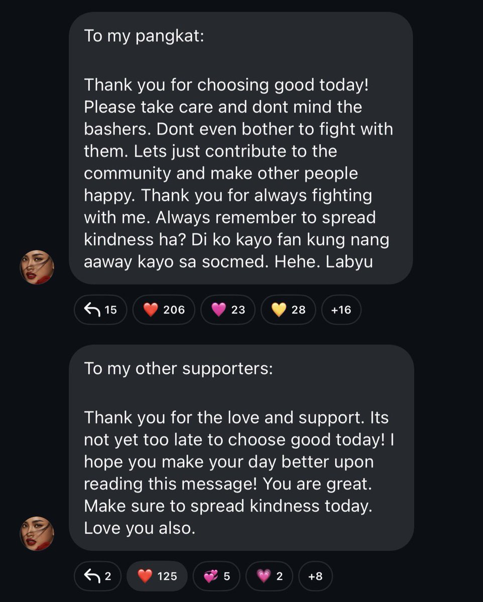 Mahal na mahal ka namin shuvee!

Sorry kung aggressive kami towards your bashers. Di namin kaya yung tinatarantado ka lang lagi lalo na ng mga akala namin supporters mo talaga. 

Lavarn!