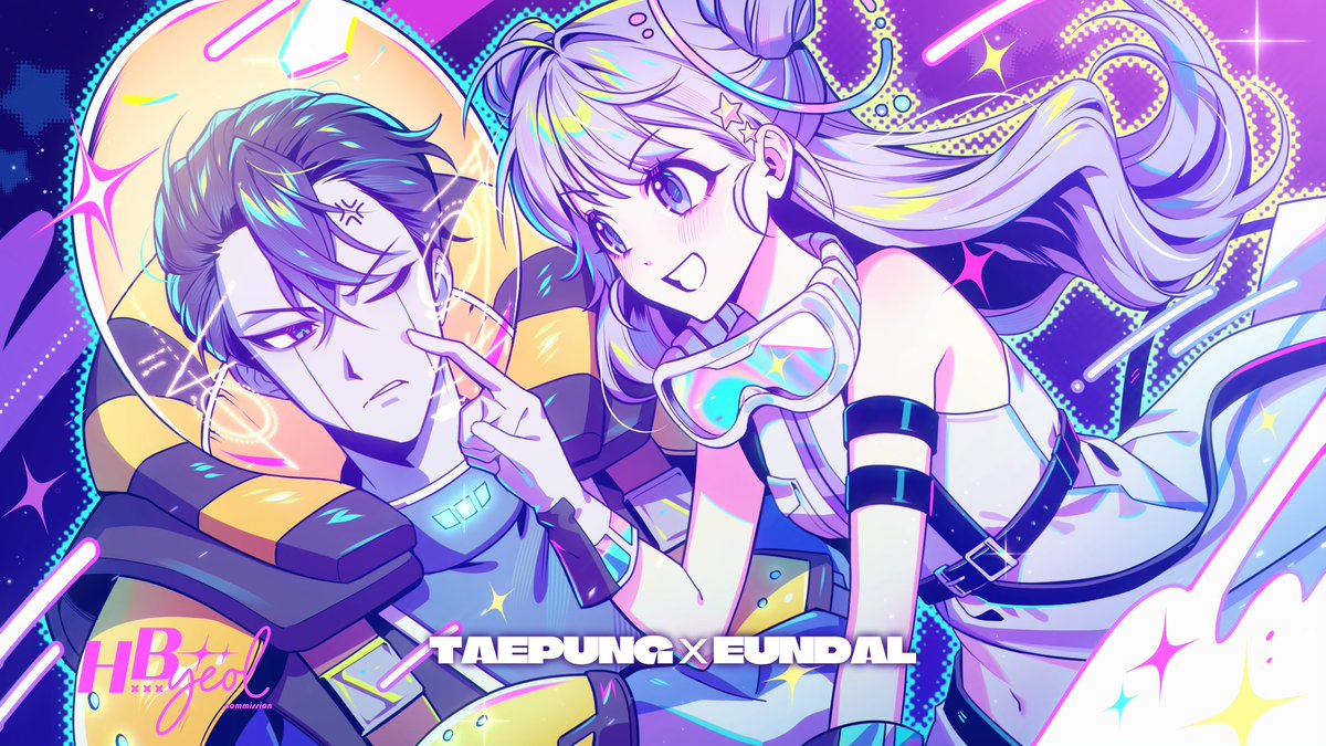 #commision
풀채색타입 2인 작업했습니다🪐