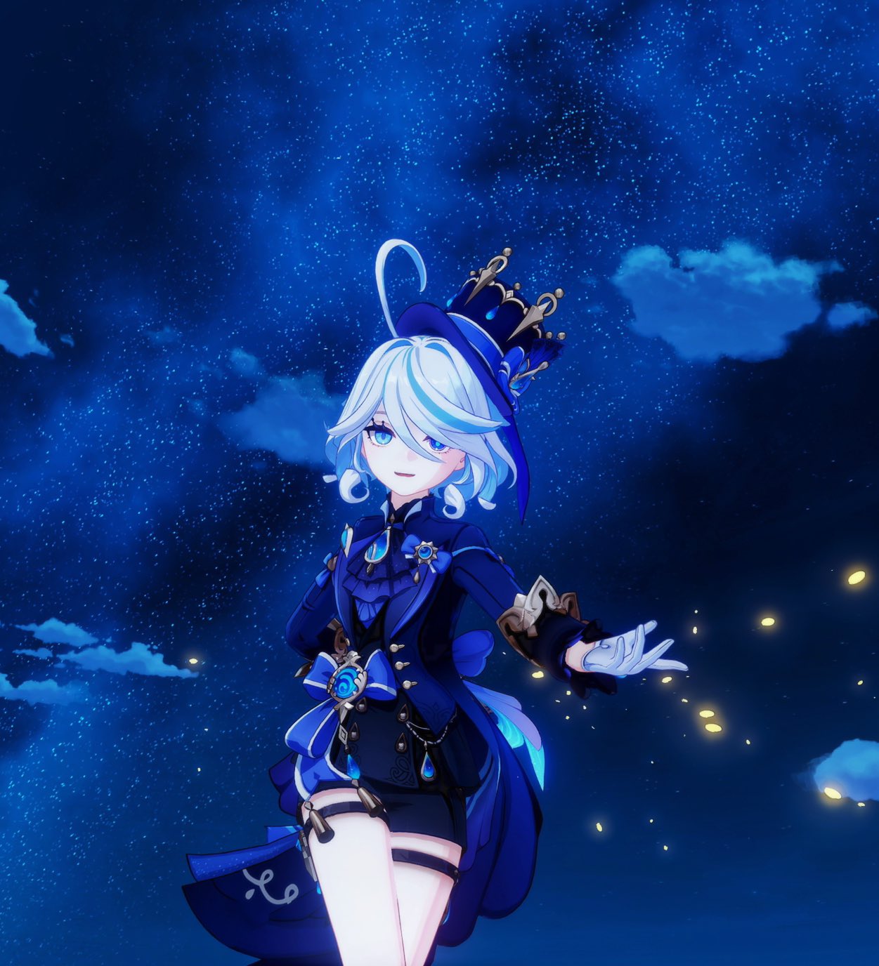 原神 フリーナ コスプレ フルセット 黒ver ウィッグ セット済み Amazon