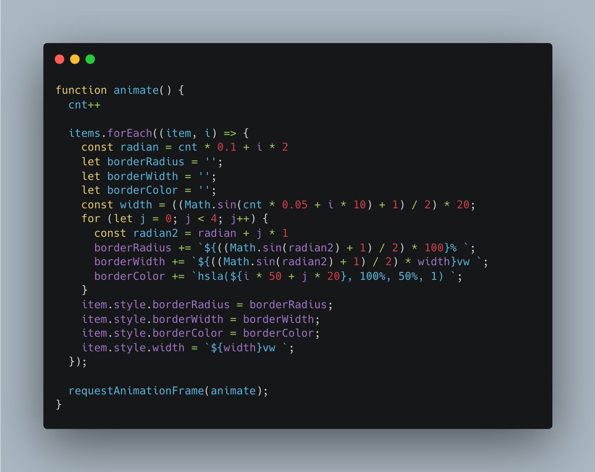 ikeryou's tweet image. code.26 / ikeryou.jp/acode/26/ / borderRadius.3 / #animationcode