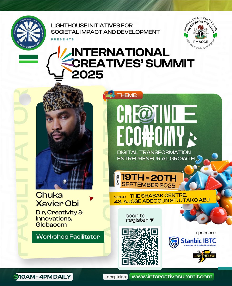Creative summit is here!
@xavierobi will be live @intl_creativesummit 2025
Don’t miss it.