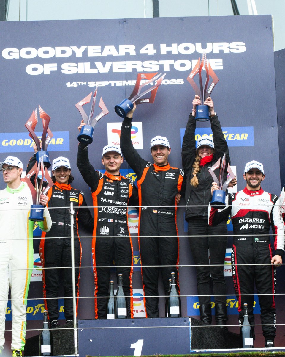 IDECSportRacing's tweet photo. SILVERSTONE DUMP 🇬🇧

What a weekend for our team : P1 #18 and P4 #28 ! 

Silverstone, we won't forget you anytime soon 🫶🏼 

#idecsport #elms #4hoursofsilverstone https://t.co/0DL3zxLVkh