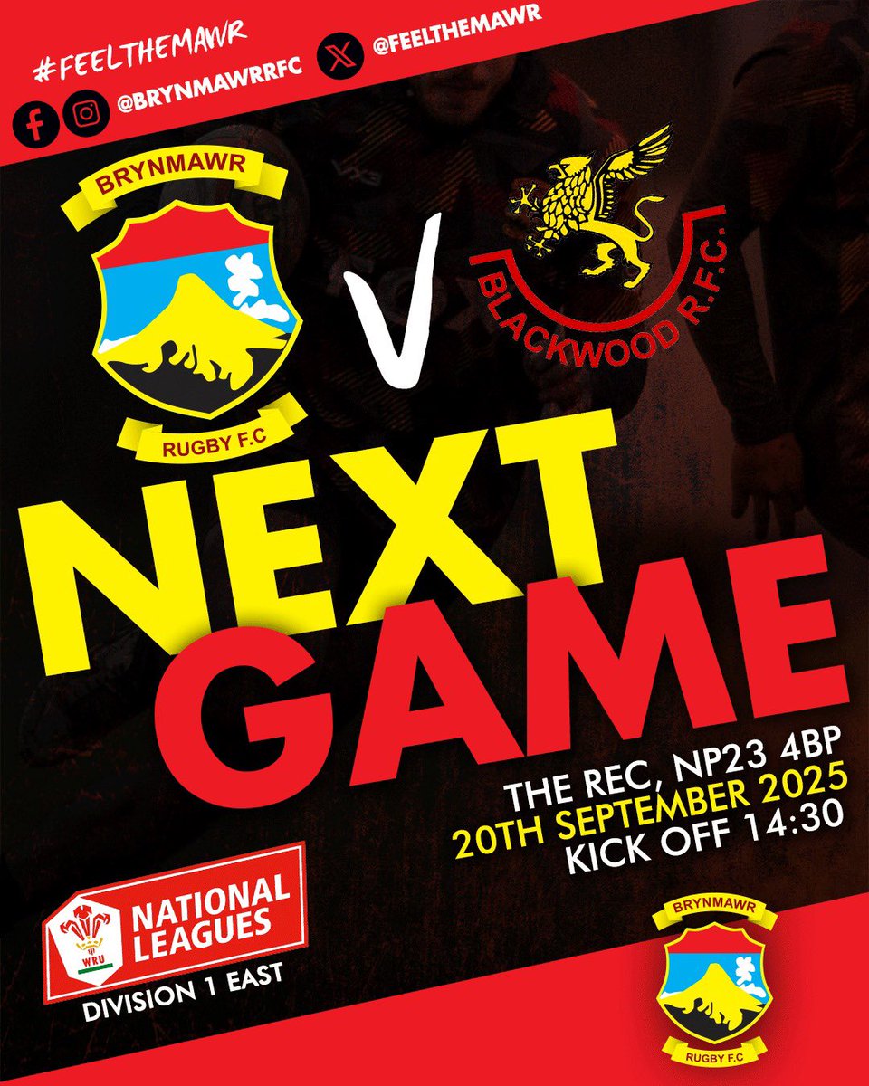 After a disappointing second half last week we move onto last years Div 2 champs Blackwood RFC. 

We look forward to welcoming Dai and Blackwood back to the rec. 

Photos posted after the game NCR Photography