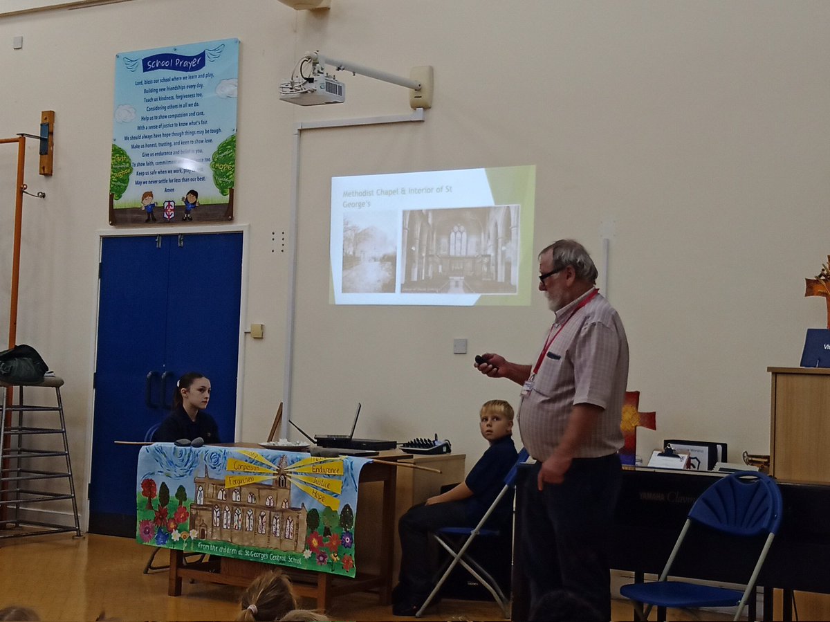 Thank you to Mr Hodcroft for leading our whole school worship about the St George's Church bicentennial. We hope you can make it to church on Sunday to join in the celebrations. <a href="/MrGSGC/">Mr Grogan</a>