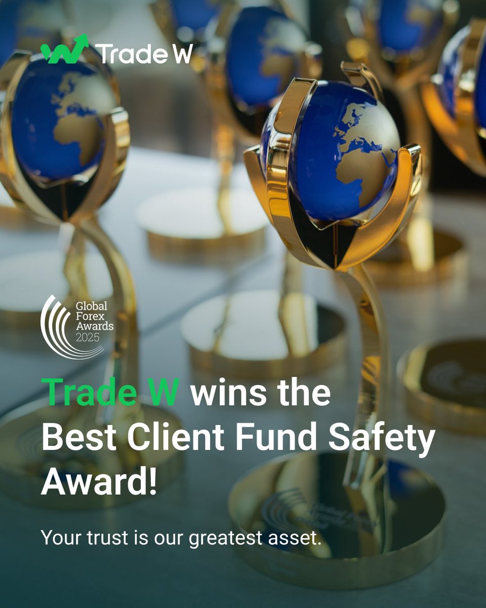 TradeW_Global's tweet image. Trade W wins Best Client Fund Safety Award🏆

Your funds, our top priority.✅

#TradeW #stepinstackup #funds #security #forex #broker #award