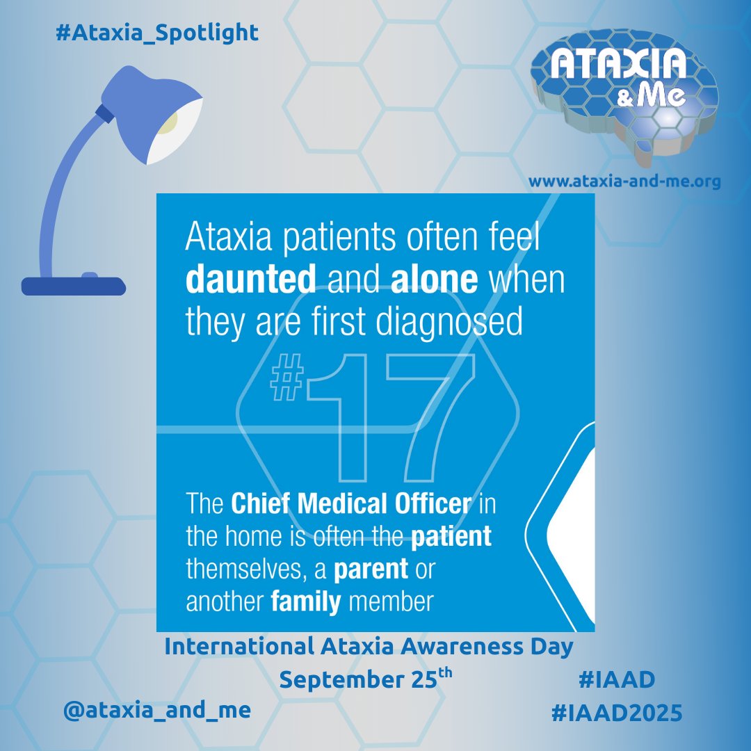 #Ataxia_Spotlight
Ataxia patients often feel daunted and alone when they are first diagnosed. The Chief Medical Officer in the home is often the patient ....
#Ataxia #patients  #charity #Cymru #Wales
International Ataxia Awareness Day September 25th  #IAAD  #IAAD25 #IAAD2025