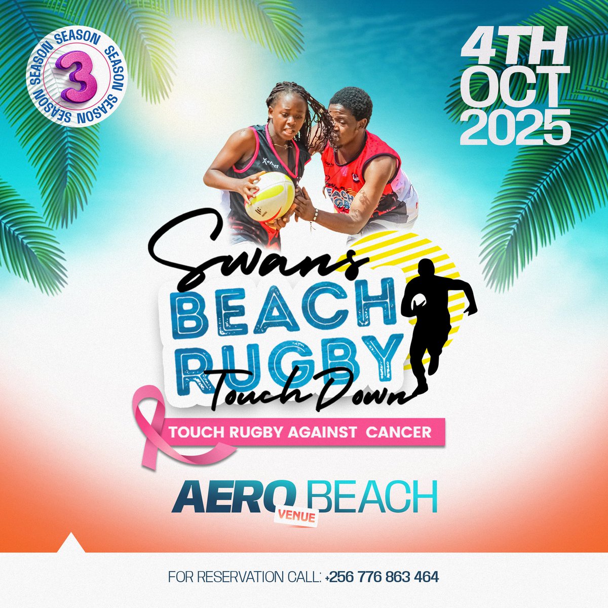 Cancer causes enormous strain on family, friends and loved ones. And i don't want to  watch by the sidelines. I need a group of 10 people to join me. We create a team go play at the aerobeach entebbe on the 4th  October in the  #CancerAwareness25 festival.