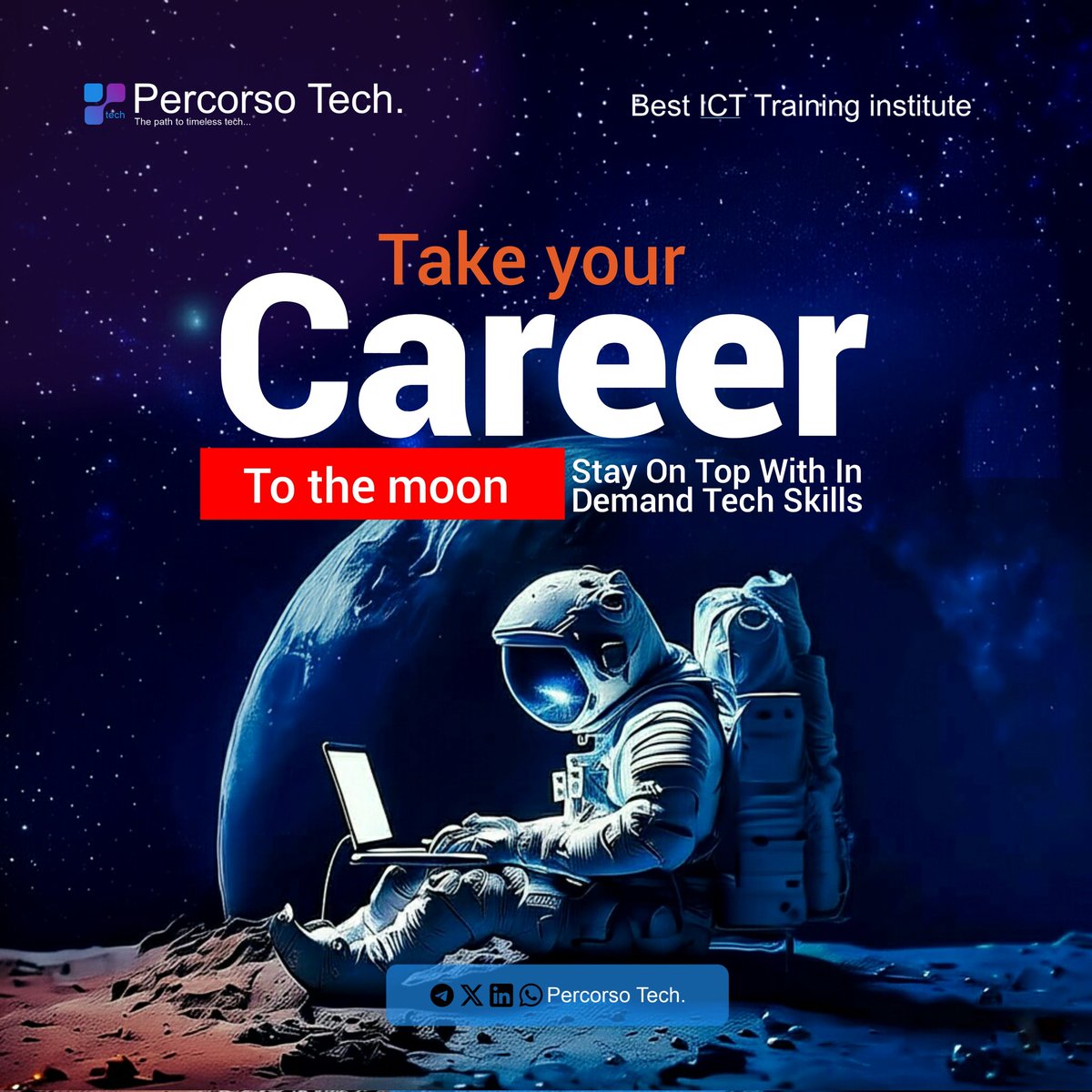 PercorsoTech's tweet image. Think about it. Every day, the world changes and those who adapt rise, while those who remain unprepared get left behind. 

The careers of the future aren’t built on chance, they’re built on skills that are in demand.

At @PercorsoTech, we believe your career deserves more than…