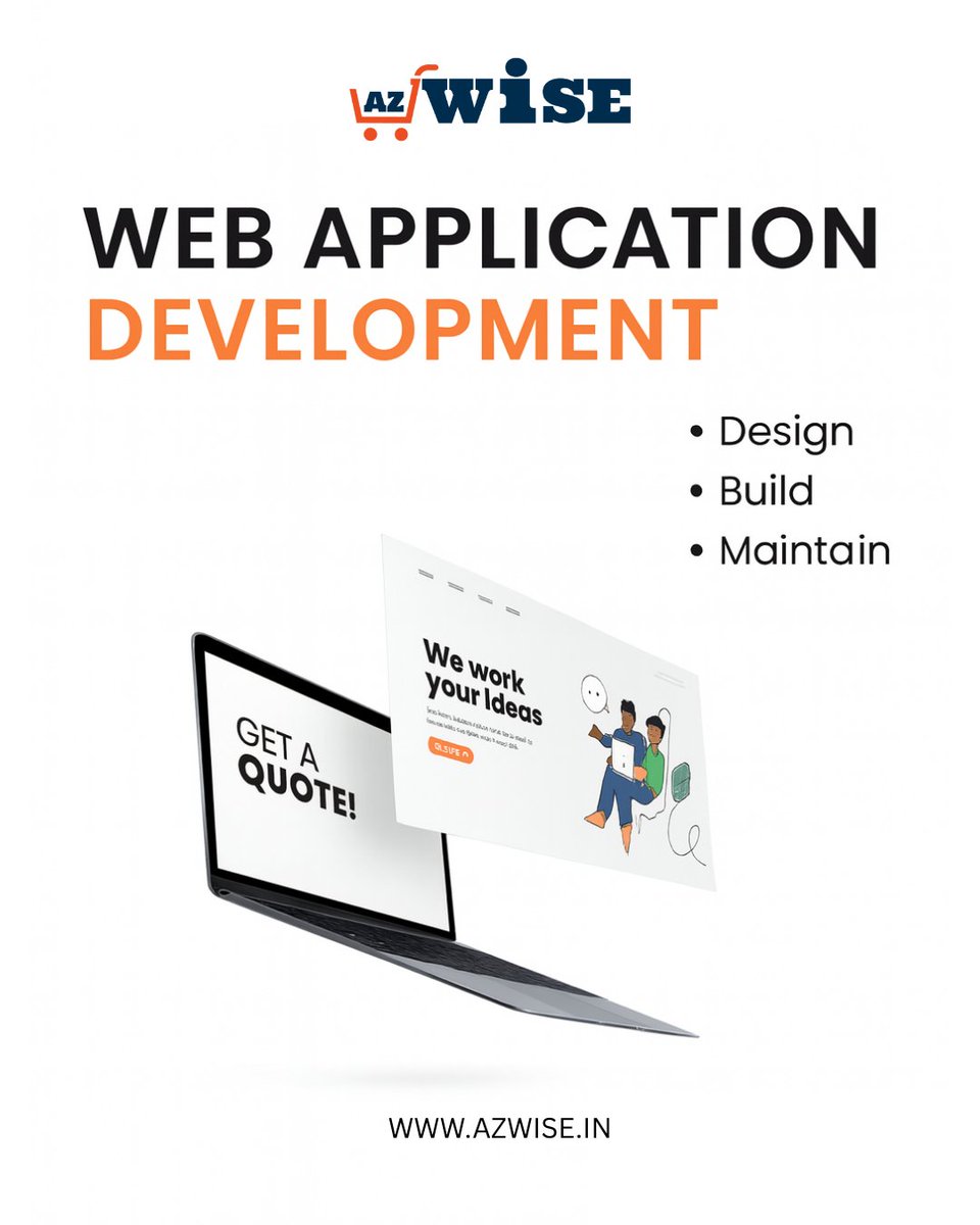 azwisein's tweet image. 🚀 Design. Build. Maintain.
 With AZ Wise, transform your ideas into powerful web applications that scale with your business.
 📩 Get a quote today 👉 azwise.in
 #WebApplications #AppDevelopment #TechSolutions