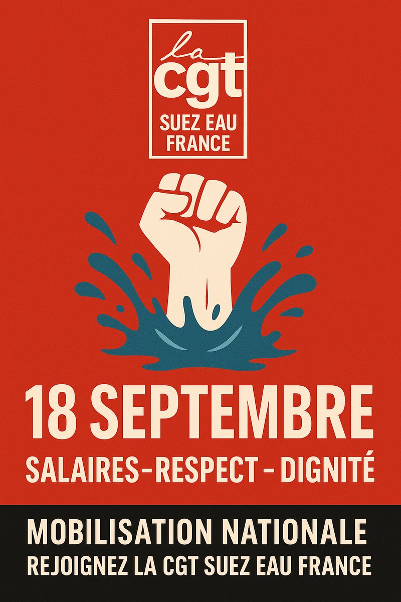 Encore plus fort le 18 ! [3 Affiches] - CGT Suez Eau France share.google/wmgodf8Brddswo…