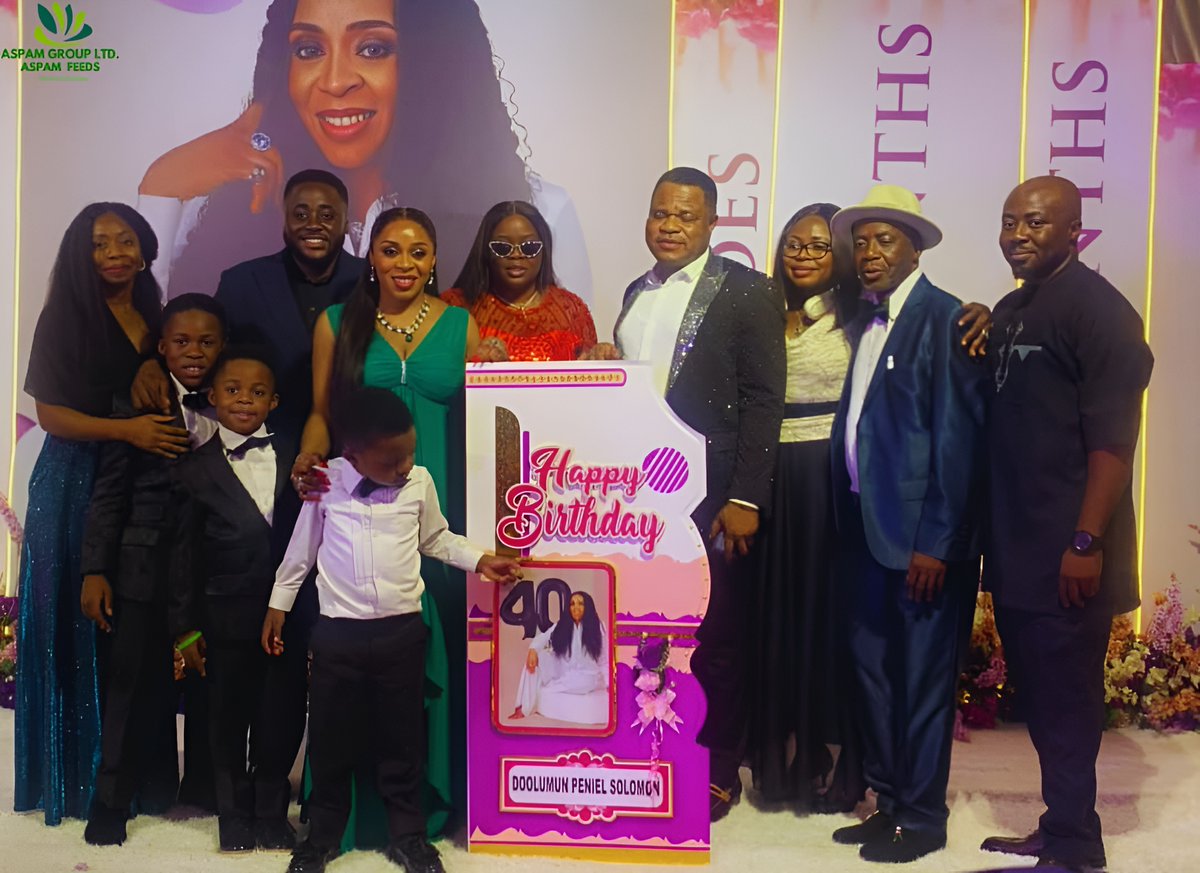 soloakperekpe's tweet photo. What a NIGHT! What a CELEBRATION! 
Thank you ALL for turning my wife’s 40th into pure magic 🎉.
From the love, the fashion runway, to the epic dance battles  — YOU made it unforgettable!
Here’s to LOVE, FAMILY &amp; LIFE! 🥂👑
#ThankYou #BirthdayVibes #LifeAt40 #Family #AspamGroup https://t.co/6PSk4K2ewS