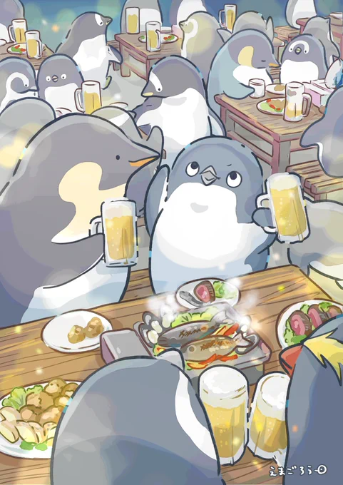 ペンギンビアガーデン #妄想ペンギン亜照さん