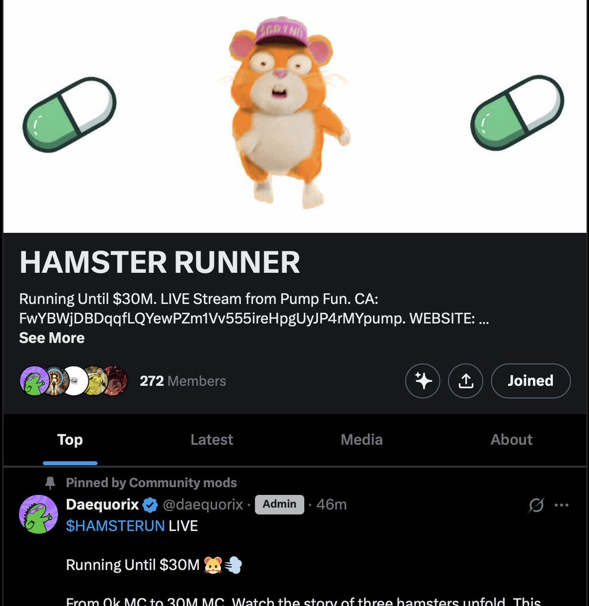 finn100x's tweet photo. @fudbender All done 
hight $HAMSTERUN https://t.co/1DuLlt8k2W