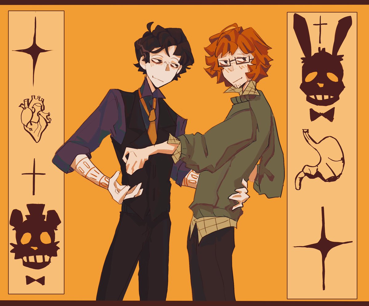 I don't like how these two turn out in my style, but anyway 
#fnaf #willry