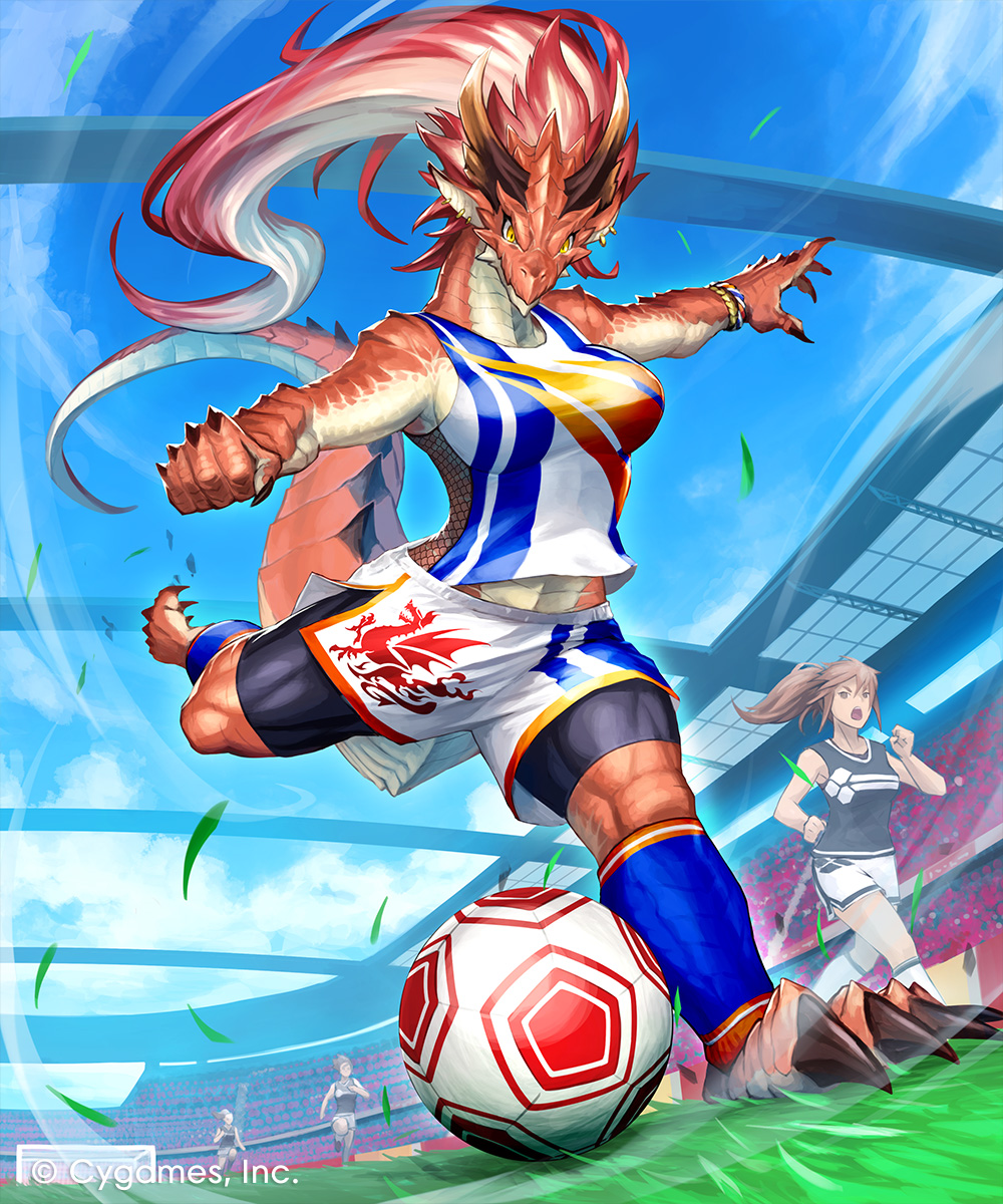 Shadowverseにて『竜人のストライカー』を描かせていただきました。#シャドバ