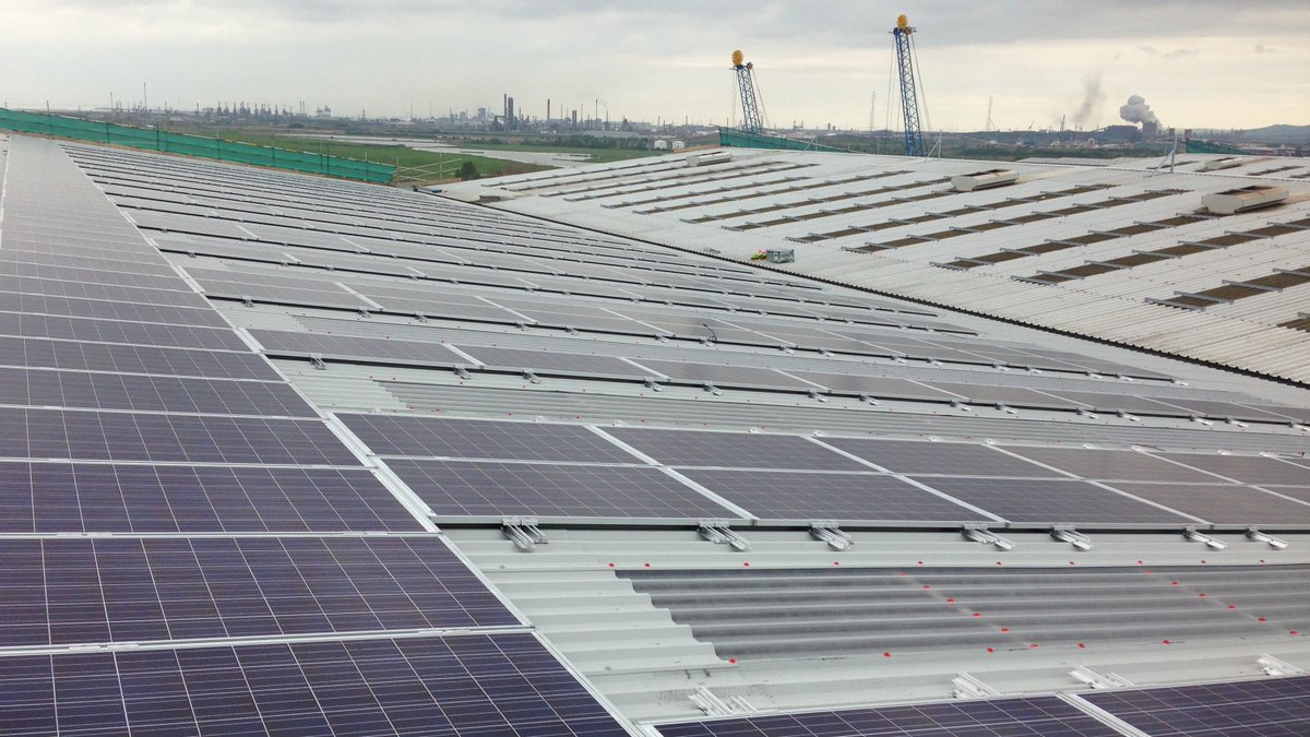 Midas_Cladding's tweet image. Why let your roof sit idle?
Industrial rooftops are prime real estate for solar panels - producing clean power, reducing carbon footprint, and improving ESG scores.
Contact us to find out more:
📞 01642 253 500
📷 info@midascladding.com
#Sustainability #SolarEnergy