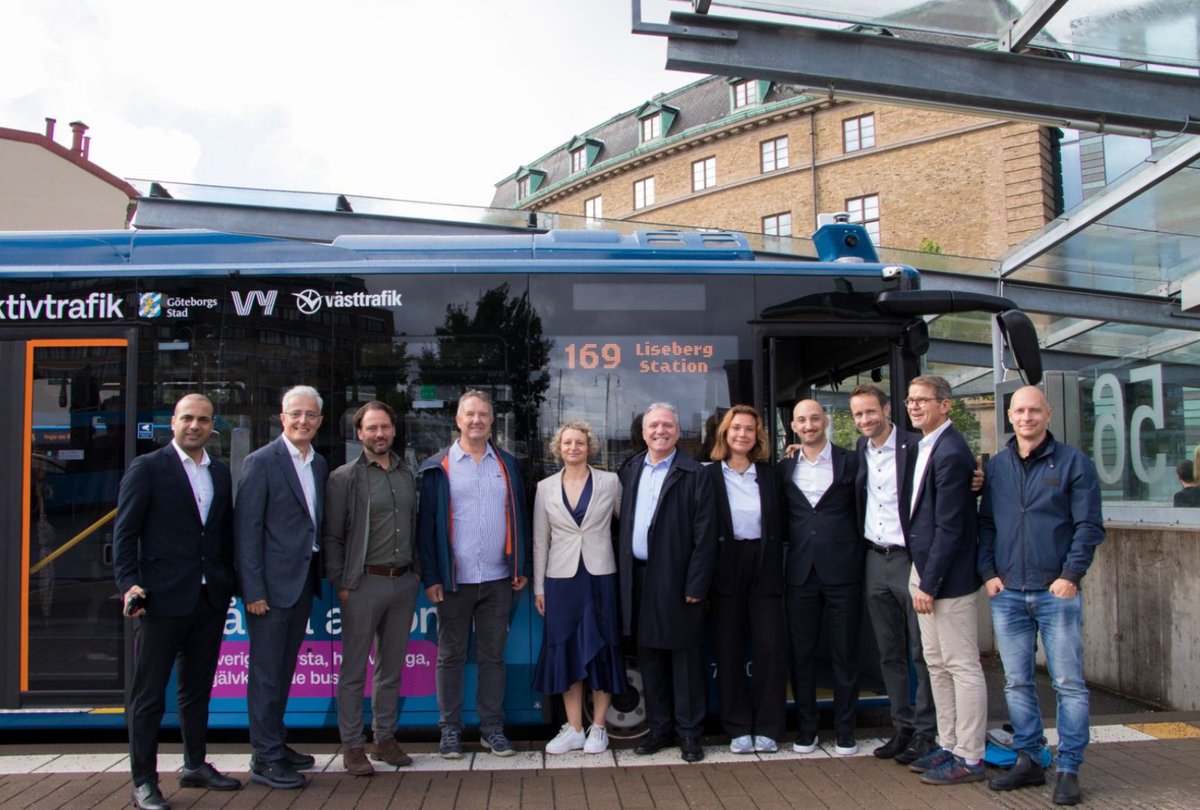 AdastecCorp's tweet photo. Automated Public Transportation Begins in Sweden 🇸🇪

The Karsan Autonomous e-ATAK, automated by ADASTEC’s SAE Level-4 automated driving software platform, is now in operation, carrying passengers through the heart of the city in Gothenburg. 🇸🇪

The launch event was met with great interest. Throughout the program, project partners underlined how automated public transportation is transforming mobility. Following the presentations from project partners, all participants were invited to take part in the demonstration ride.

During the demonstration, the Karsan Autonomous e-ATAK, automated by ADASTEC, drove on open public roads along a 4-km route with seven stops, connecting Gothenburg Central Station and Liseberg Station. This showcase turned advanced mobility into a first-hand automated public transport experience for passengers.

We extend our gratitude to our valued partners, Västtrafik , Vy Buss AB, CITY OF GOTHENBURG , @KarsanTR  and @AppliedAutonomy. This collaboration reflects Sweden’s strong commitment to advancing real-world automated mobility within public transportation.

Follow our journey as ADASTEC continue transforming public transportation in Gothenburg and beyond.

#AutonomousVehicles #PublicTransportation #AutomatedDriving #FutureOfMobility #AutomatedBus