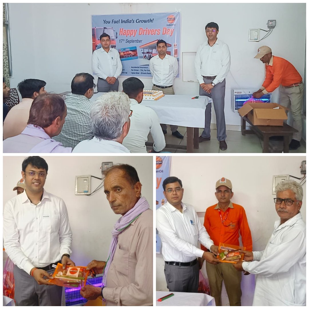 🚚🎉Celebrated Driver's Day at Swagat COCO Gumjal. The event featured a cake-cutting, free health check-up &amp; refreshments for drivers along with an awareness session on road safety and the benefits of XtraPower program.🙌 #DriversDay #IndianOil🚛 
<a href="/ioclpunjab/">IndianOil Punjab</a> <a href="/IndianOil_Highw/">IndianOil_Highway</a>