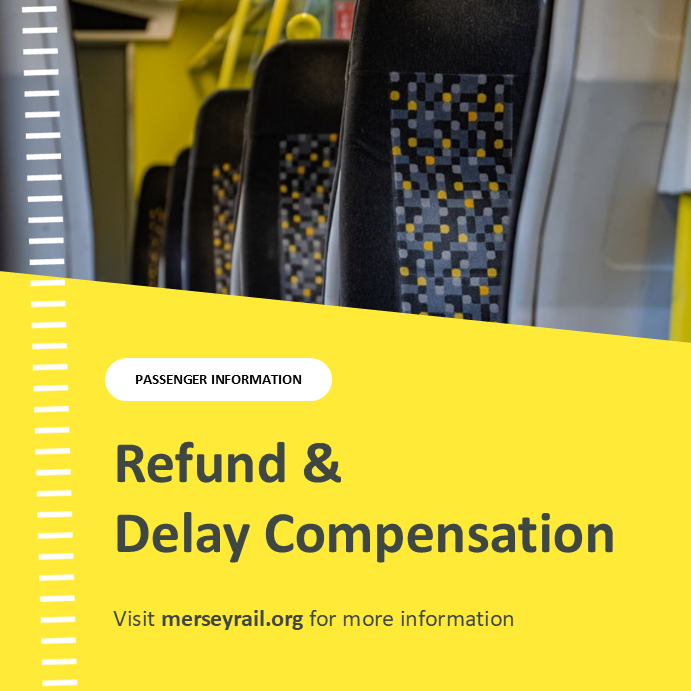 If you were affected by disruption on the Wirral or Hunts Cross lines today, you may be entitled to delay compensation or a refund.

Please follow the below link, fill in the relevant form and the team will review your claim. ow.ly/HoWe50Wya1I