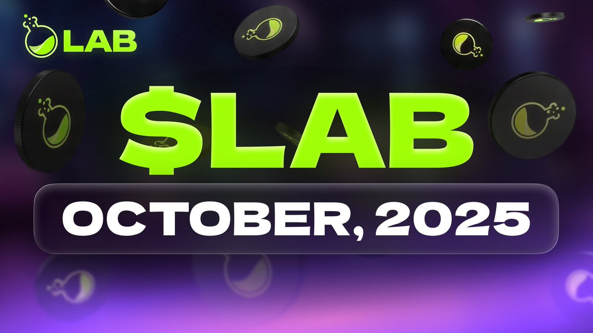 Everyone is asking when $LAB TGE?
<a href="/LABtrade_/">LAB</a>
It's coming in October.

Wha's $LAB About?

 Loyalty > Capital
Communities as owners, not products
 Builders reap the rewards

Lab Attention Capital Markets Campaign also running in <a href="/cookiedotfun/">Cookie DAO 🍪</a>