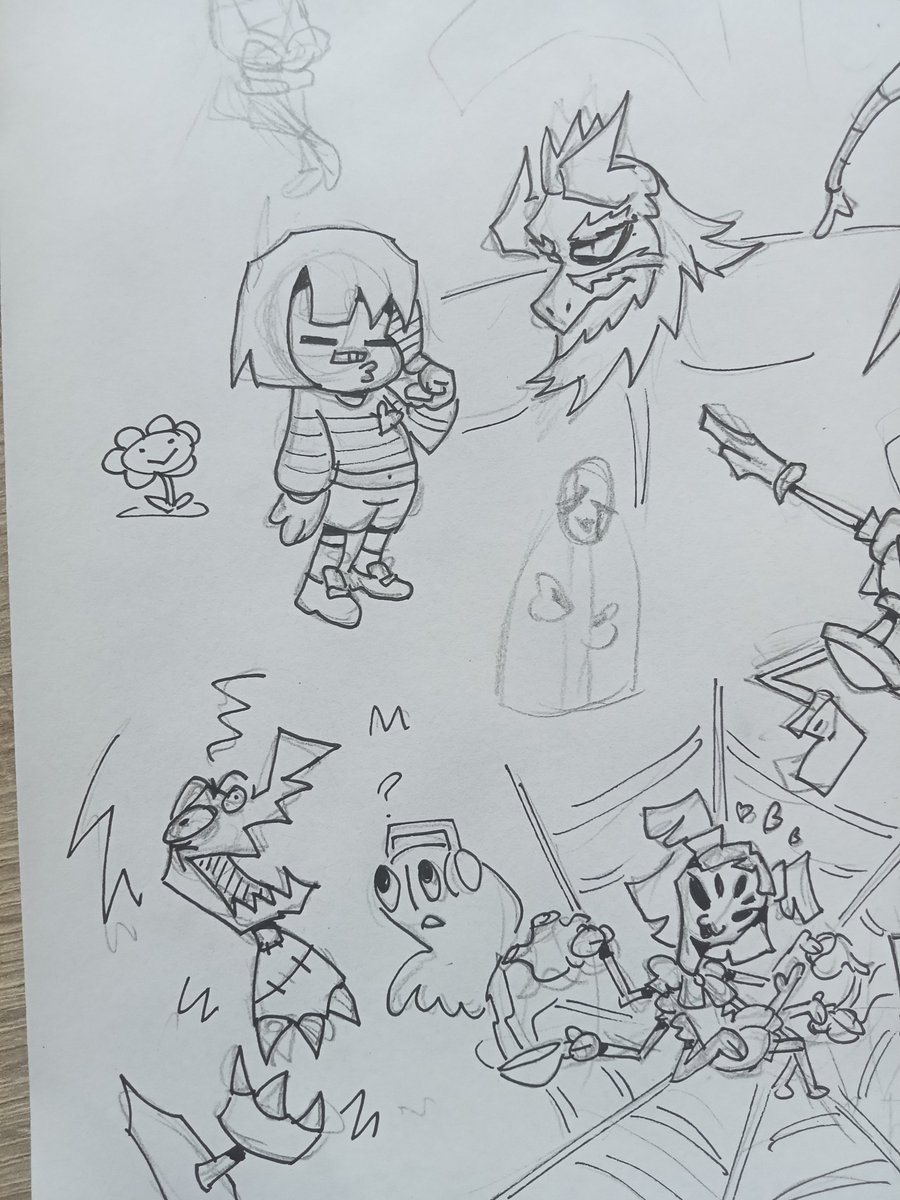 DeJorgiK's tweet photo. Undertale doodles for the 10th anniversary #underta https://t.co/Py2ln4fSvQ