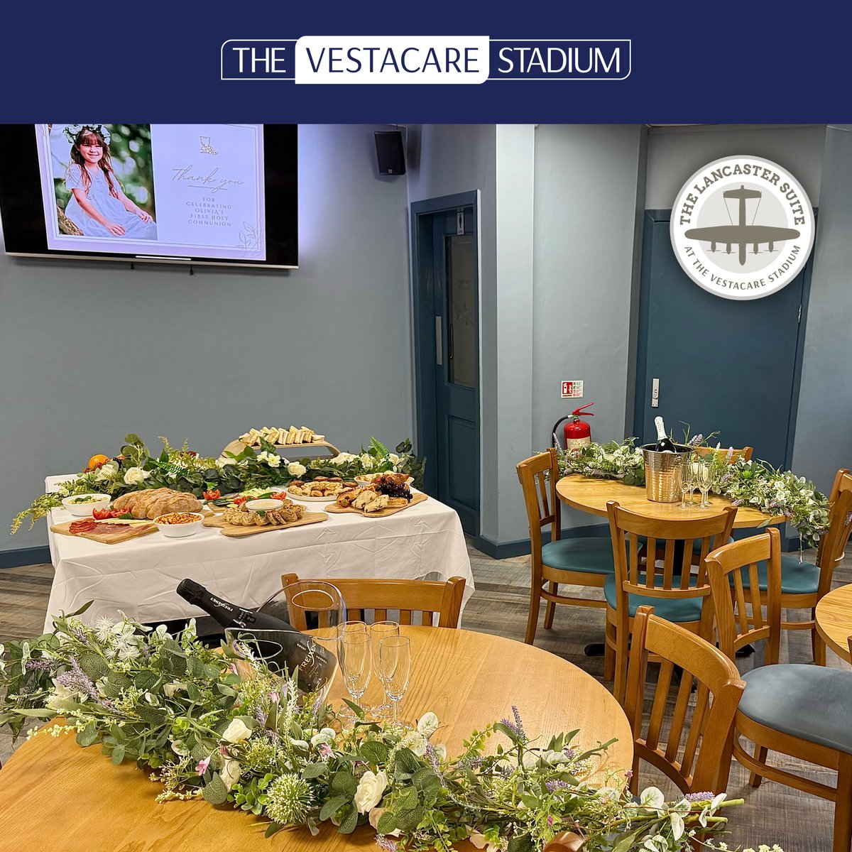 🎉Celebrate in style at The Vestacare Stadium, the perfect venue for birthdays, showers &amp; big moments! ✨DM us today to get your party started!🕺🪩🍹
#PartyVenueOldham #ManchesterEvents #RoomHireOldham #VenueHireOldham