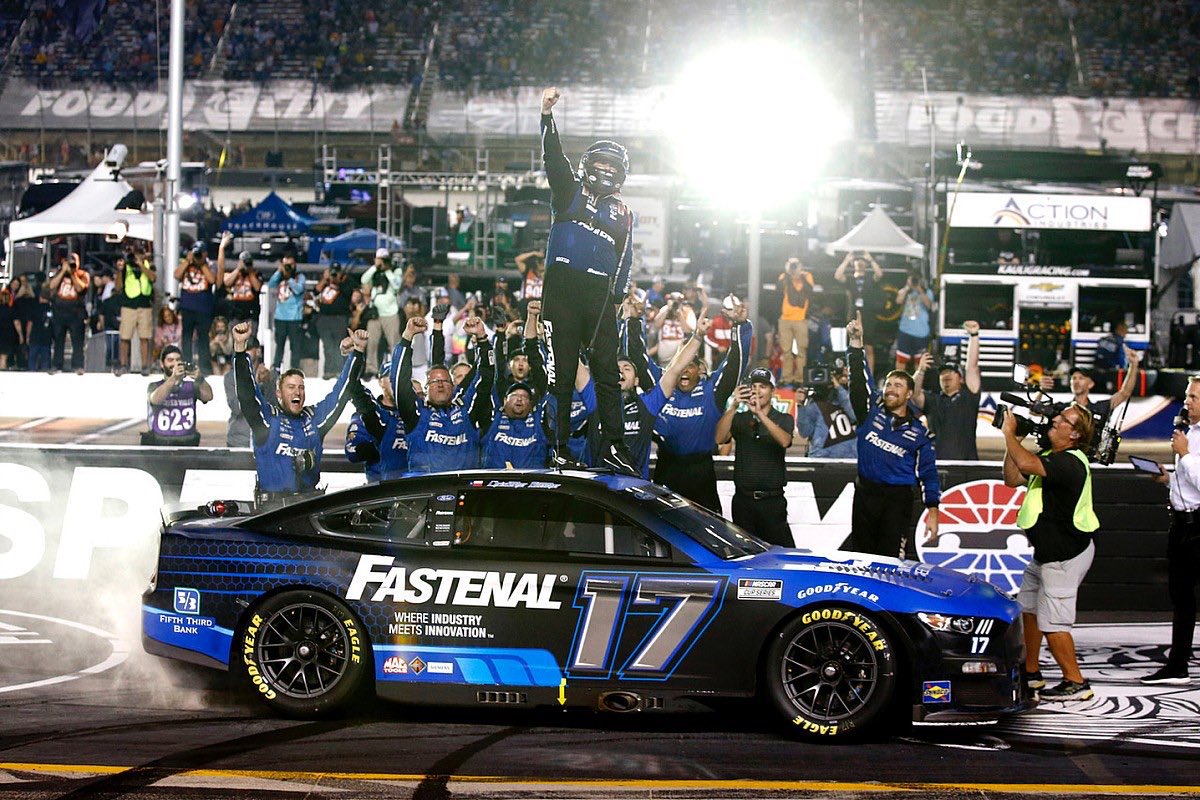 On this day in 2022, Chris Buescher won at Bristol!